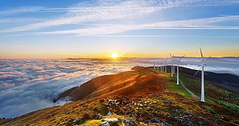 Windpark Onshore - erneuerbare Energien in Südafrika