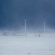 Windenergieanlagen bei eisigen Temperaturen